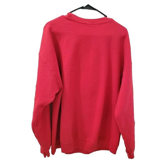 Disney Minnie Mouse Red Sweatshirt Crew Neck Long Sleeve Plus Size 1X - Picture 2 of 5